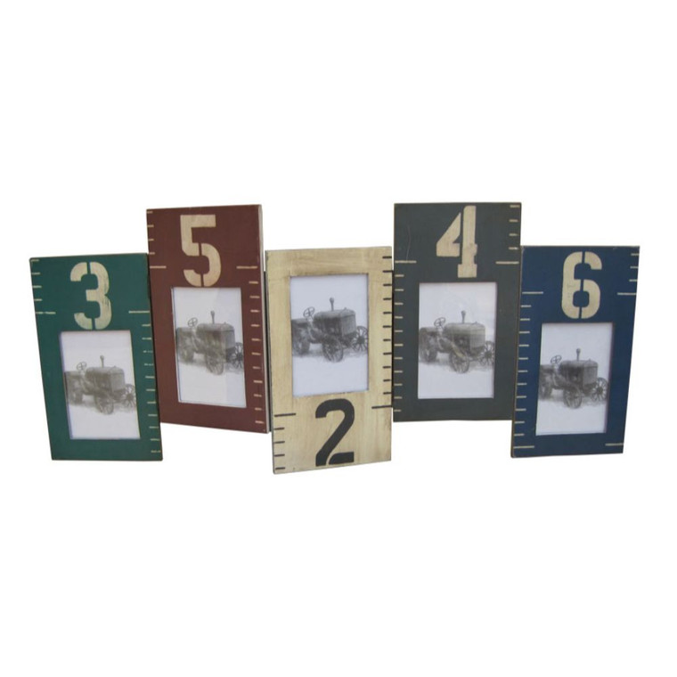 1" X 33" X 20" Multi Color Wooden Photo Frame - 689805005177