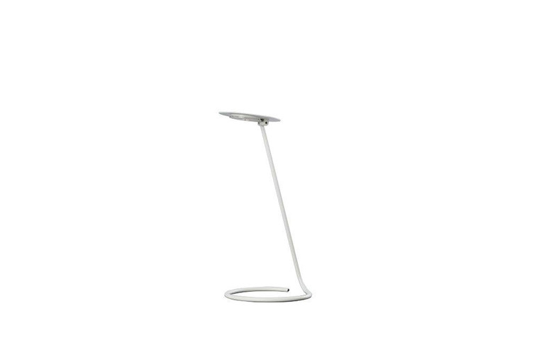 15" White Metal Desk Table Lamp With White Shade - 606114543855