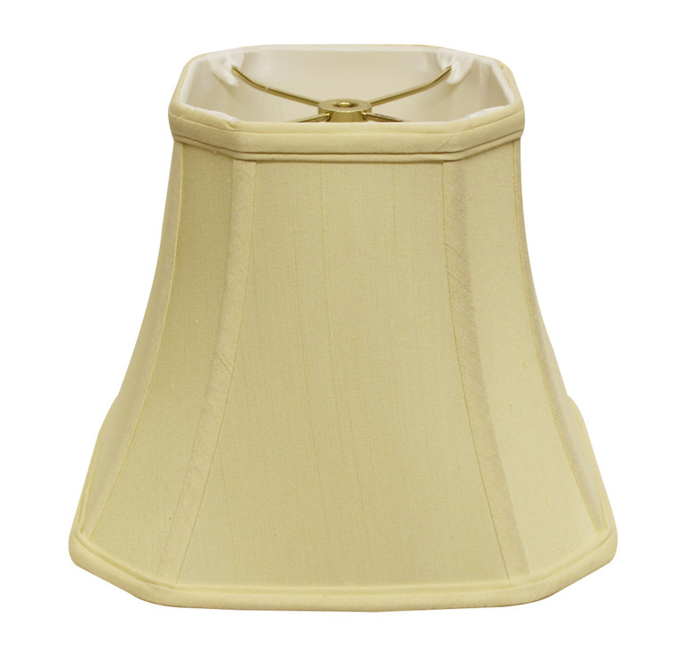 16" Antique White Slanted Square Bell Monay Shantung Lampshade - 606114553489