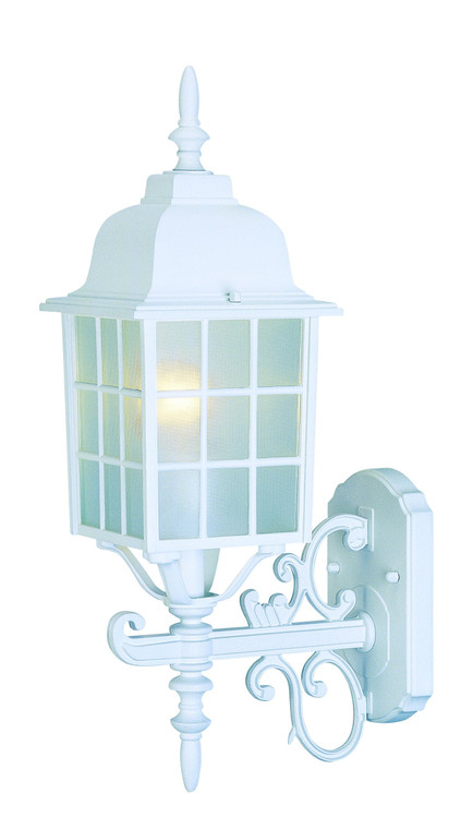 White Window Pane Lantern Wall Sconce - 808230012219