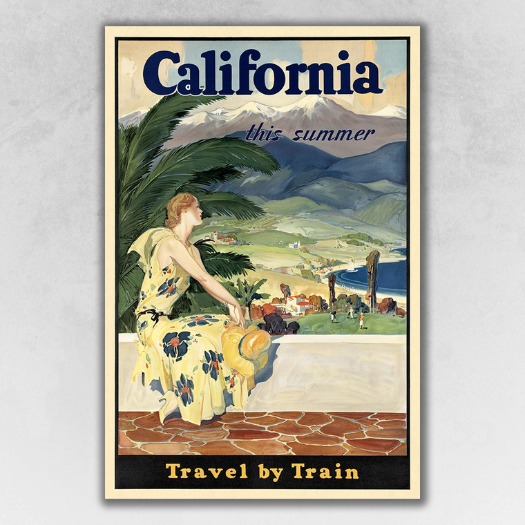 Homeroots Home Decor 24 X 36 Inches Vintage 1934 California Travel Poster Wall Art