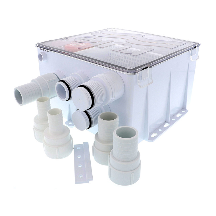Rule Shower Drain Box w/1100 GPH Pump - 24V - 042237106582
