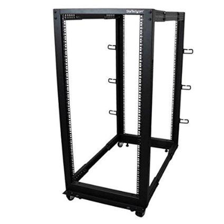 Startech 25u Adjustable Depth 4 Post Server Rack - 065030858519