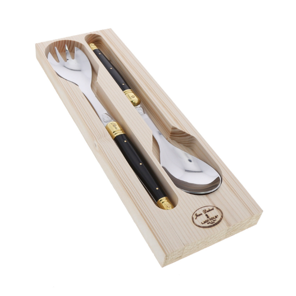 Jean Dubost Laguiole Salad Servers 2 Piece