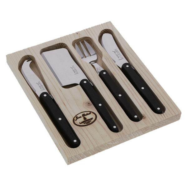 Jean Dubost Mini 4 Piece Cheese Set in Wenge Wood - The French Farm