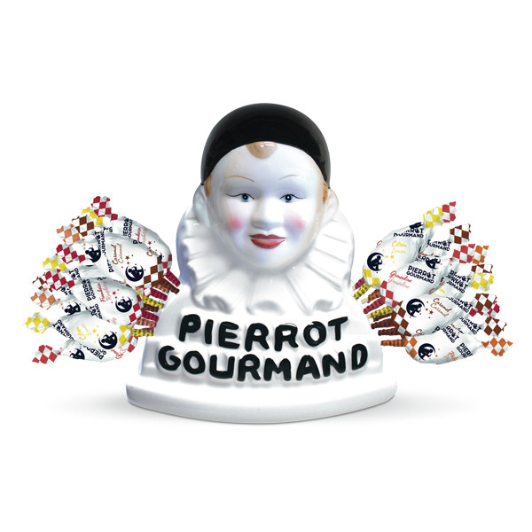 Pierrot Gourmand Display with Box of Lollipops 18.51oz - 40CT