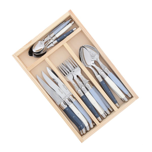 Jean Dubost 24 Pc Everyday Flatware Set Atelier Mix