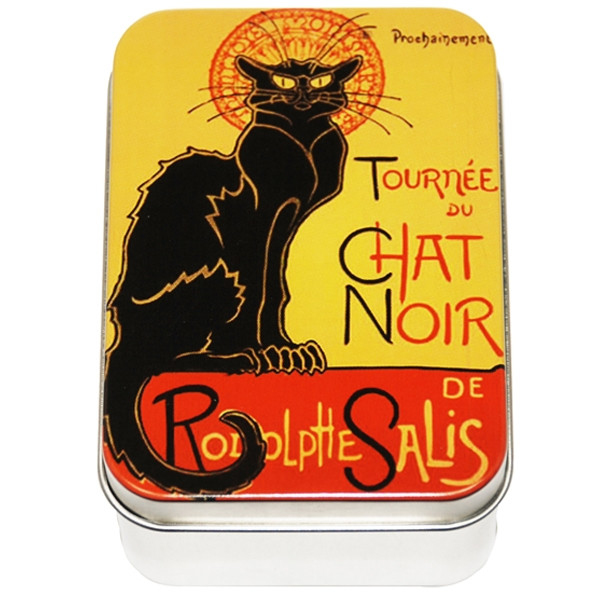 Savon Le Blanc Rose Soap In Chat Noir Tin