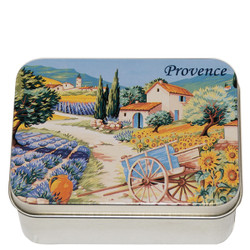 Lavender Soap in Provence Garden Metal Tin