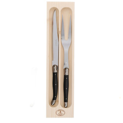 Jean Dubost Carving Set Ivory in Box