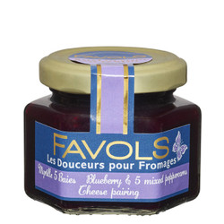 Favols Blueberry and Mixed Five Peppers Jam for Cheese 3.9oz