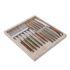 12 Pc Cutlery Set with Mineral Handles