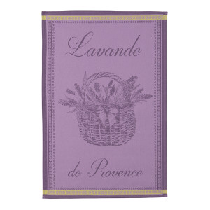 Coucke Lavender Basket Tea Towel