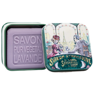 La Savonnerie de Nyons "The Dinner" Lavender Soap Tin 3.5oz