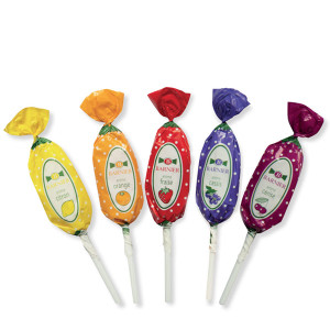 Bonbons Barnier Assorted Fruit Flavored Lollipops - 200 CT 200pc
