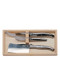 Jean Dubost 3pc Stainless Steel Cheese Set in Box