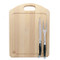 Jean Dubost Carving Set with Black Handles and Carving Board Jean Dubost Carving Set with Black Handles and Carving Board