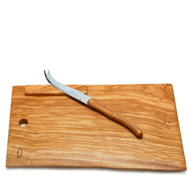 Handmade Olive Wood Knife and Small Cutting Board SET, Wooden Cheese,  Vegies and Fruits SET of Cutting Knife and Board, by Josef Woodturner 