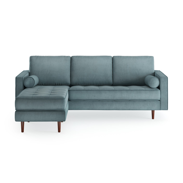 Blakely Velvet Reversible Sectional