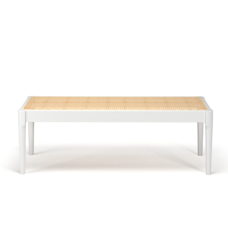 Vivian Solid Wood with Natural Cane Bench