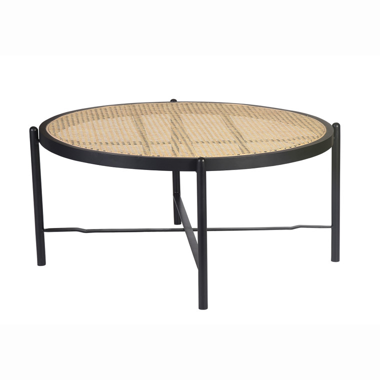 Rocco Coffee Table with Natural Woven Cane