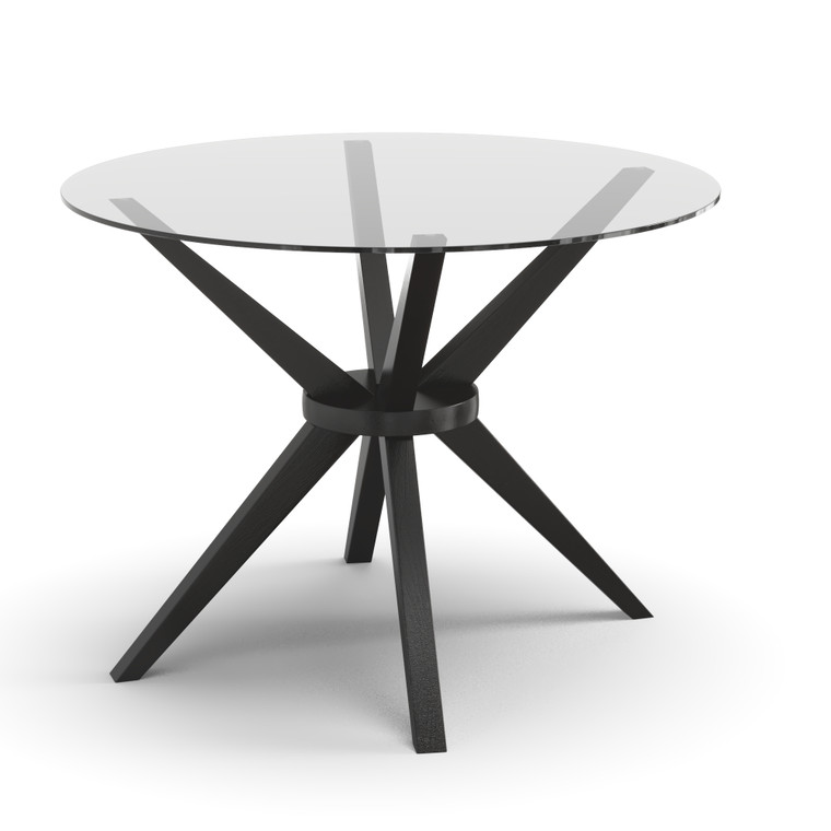 Blanca 47" Round Glass Top Dining Table