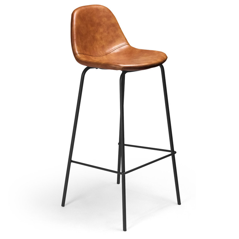 Aiden Vegan Leather Bar Height Stools | Set of 2