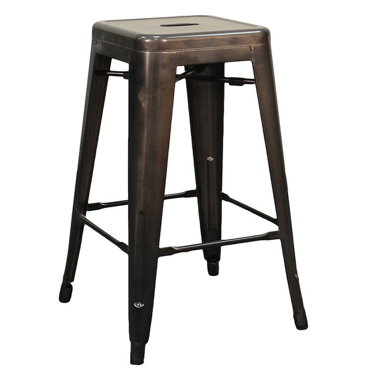 Metro Metal Backless Counter Stool | Set of 4