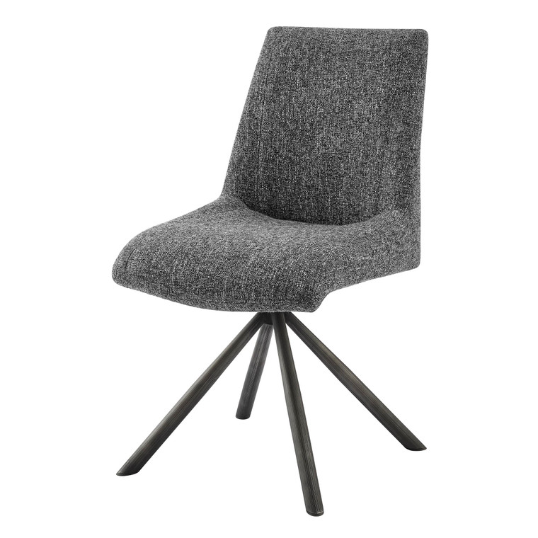 Vincent Fabric Swivel Dining Side Chair (Seat) | Set of 2
