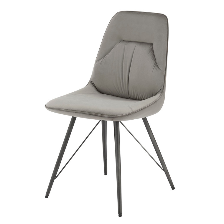 Patrick Velvet Fabric Dining Side Chair | Set of 2