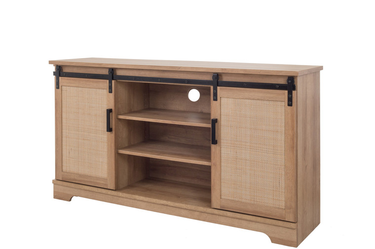 Nolan KD 58.5" Rattan TV Stand