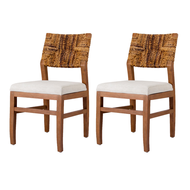 Leo Abaca Dining Chair | Set of 2