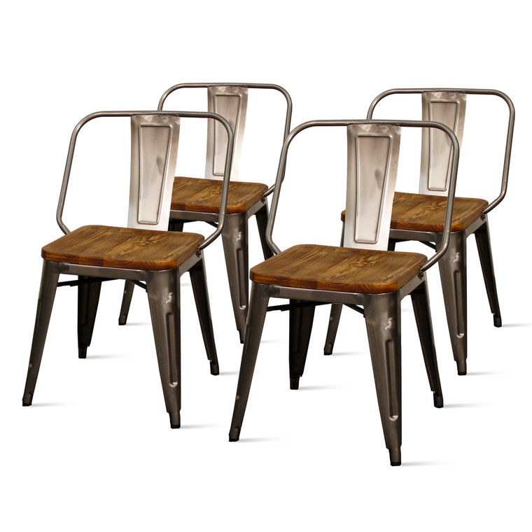 Bradley Metal Side Chair | Set of 4