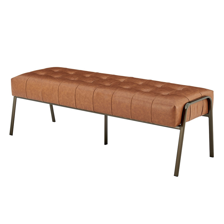 Vincent PU Tufted Bench