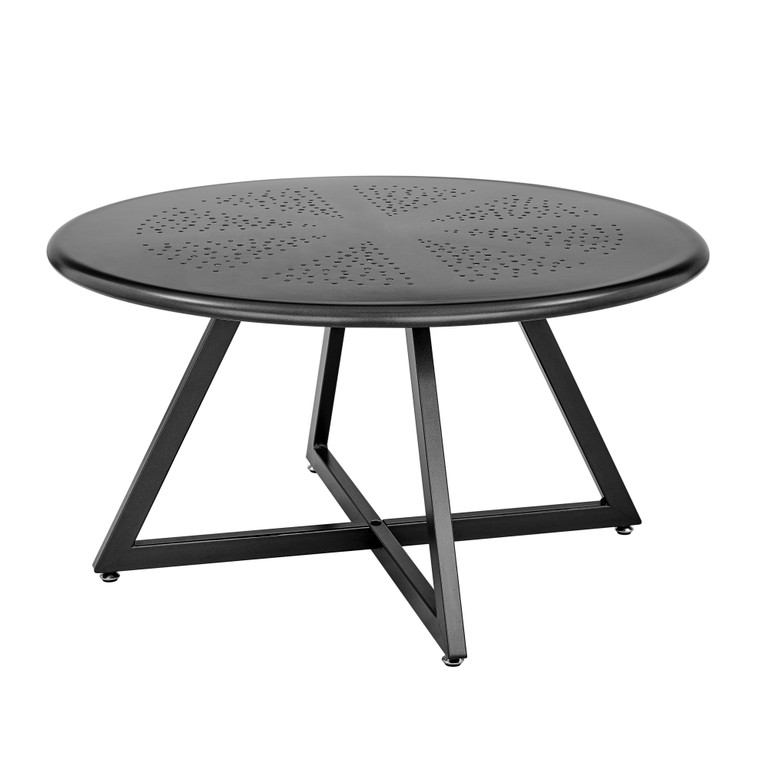 Maxwell Outdoor Metal Round Coffee Table