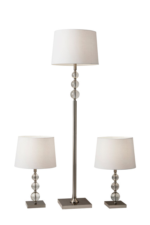 Ophelia 3 Piece Floor and Table Lamp Set