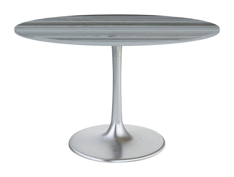 Star City 48" Dining Table | Gray & Silver