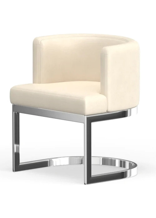 Vincen Wingback Chrome Dining Chair