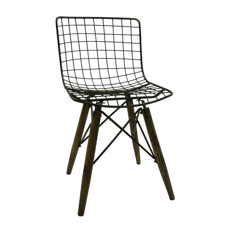 Bergamo Industrial Metal Side Chair