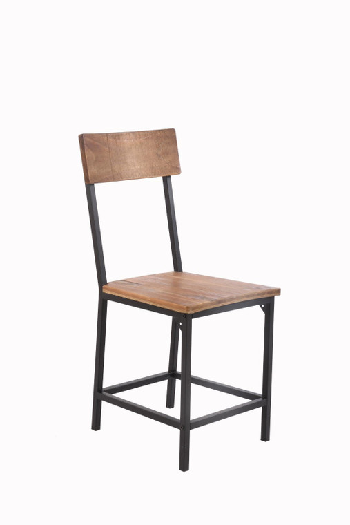 Modena Dining Chair with Reclaimed Wood Seat & Back