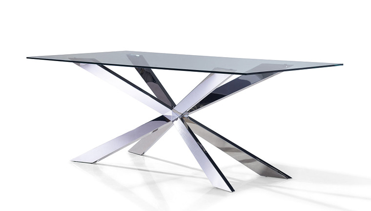 Liva 87'' Dining Table with Chrome Base