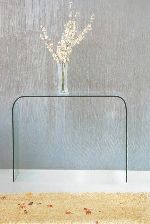 Luxor Clear Bent Glass Sofa Table