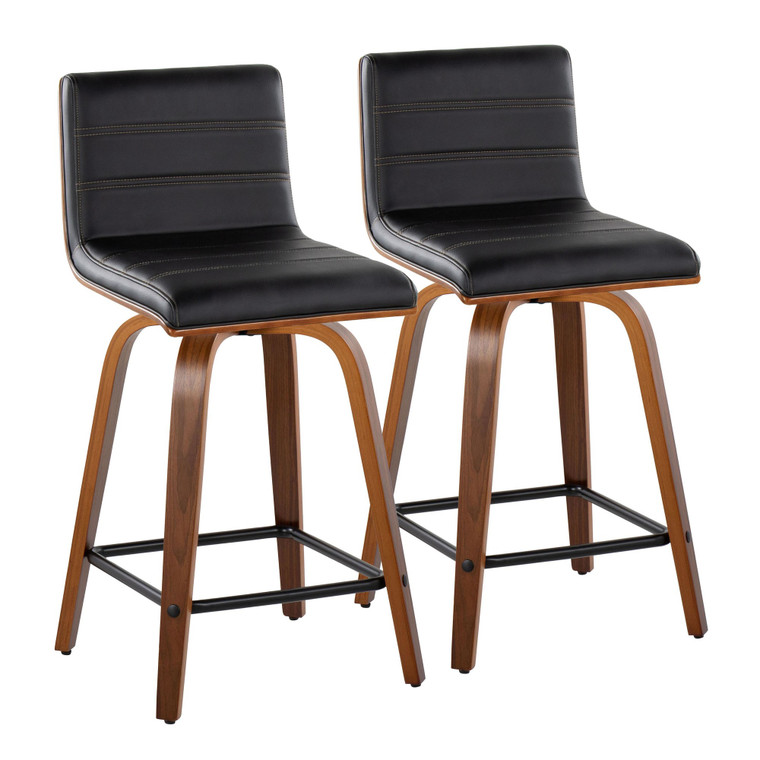 Visaria 24" Fixed-Height Counter Stool | Set Of 2