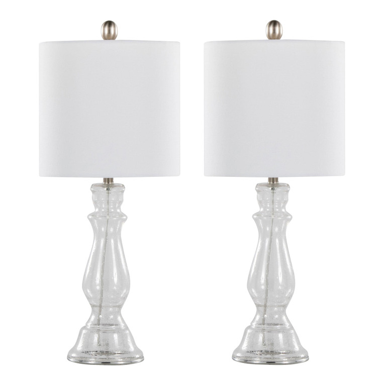 Bianca 24" Glass Table Lamp | Set Of 2
