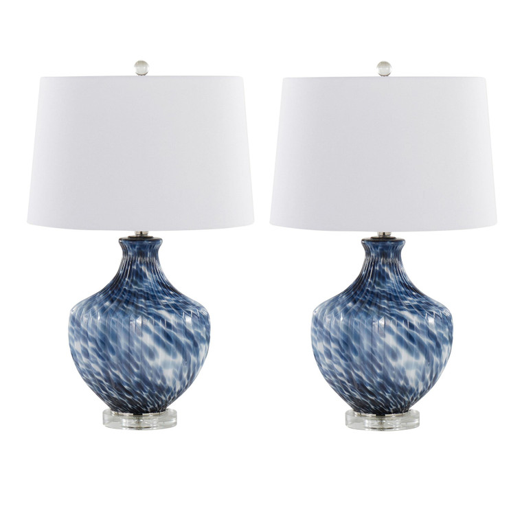 Bloom 27" Glass Table Lamp | Set Of 2