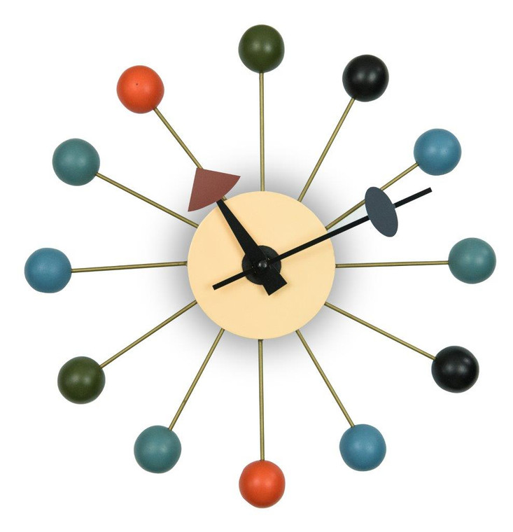 Concordi Modern Design Round Colorful Balls Silent Non-Ticking Wall Clock