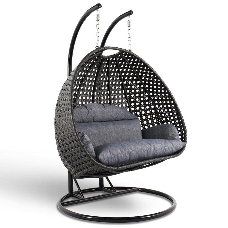 Carbon Wisteria Hanging 2 person Egg Swing Chair