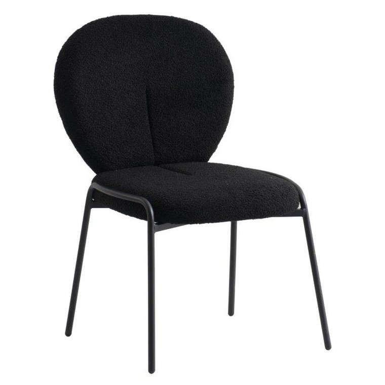 Cosmic Meadow Mosaic Boucle Dining Side Chair