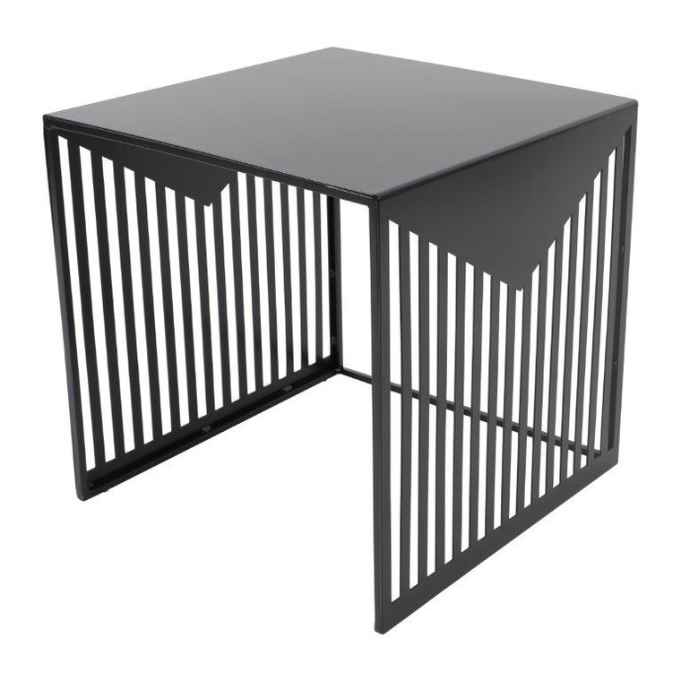 Cirrus Mosaic Square Steel Side Table with Powder Coated Finish