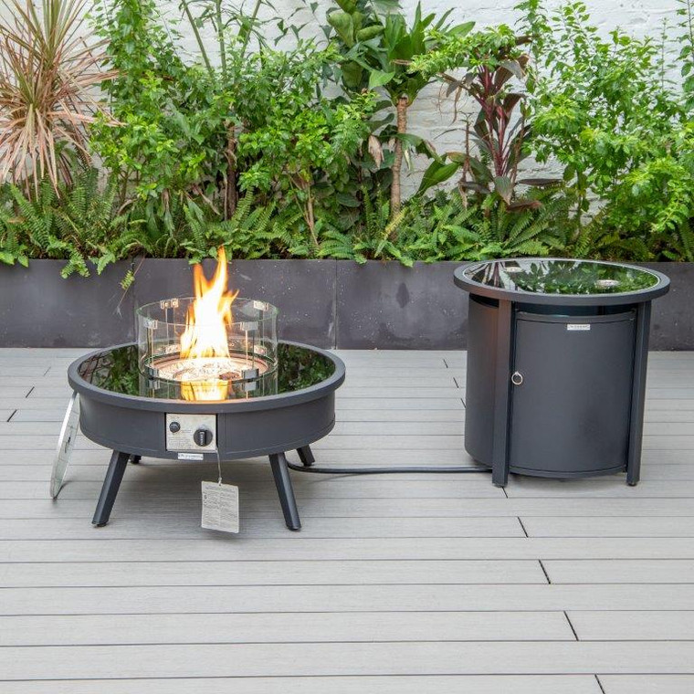 Walbrook Patio Round Fire Pit and Tank Holder